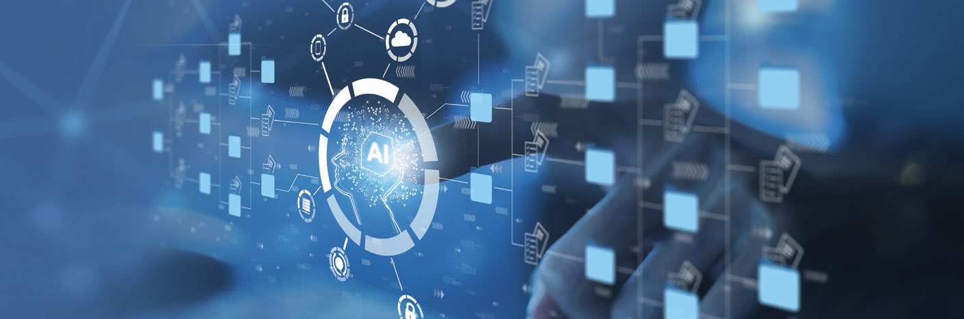 A computer screen showing AI