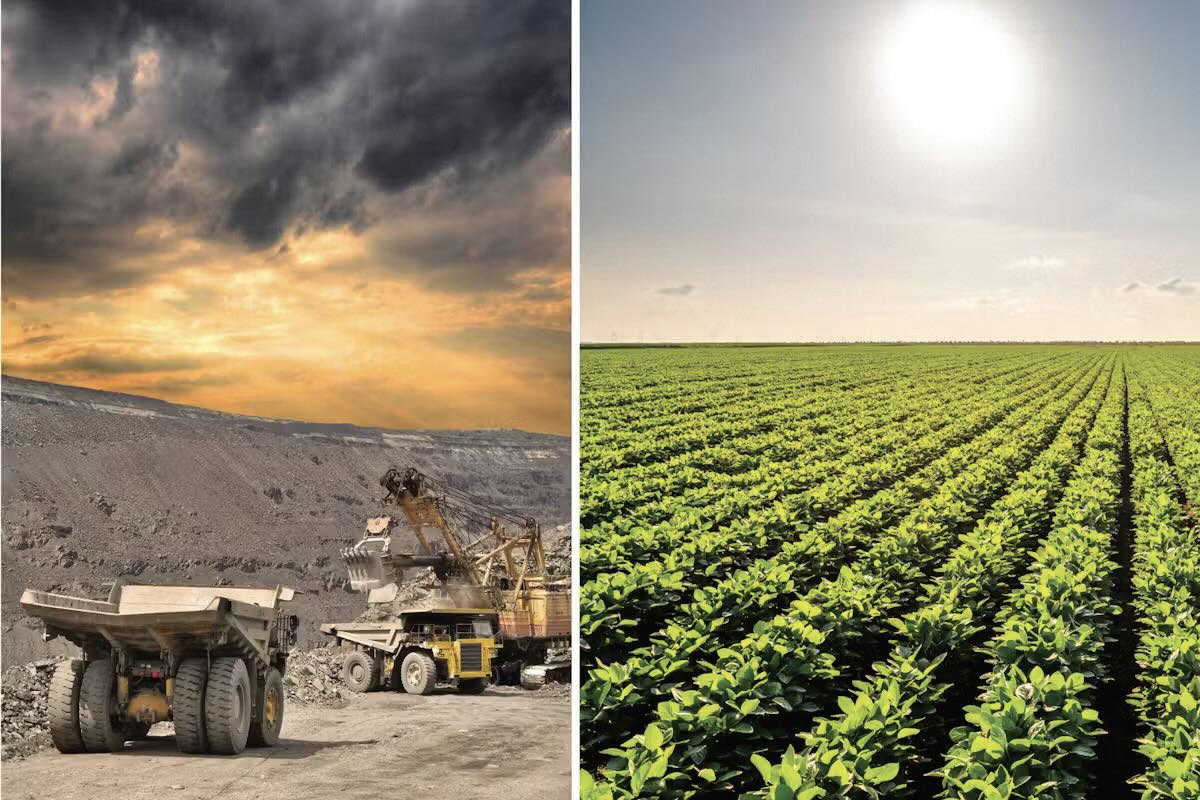 Nitric oxide, a byproduct from combustion of heavy-duty vehicles (see left image) can undergo an electrochemical oxidation reaction to produce nitric acid which is used in a wide range of applications including fertilizer production (see right image) and metal processing.