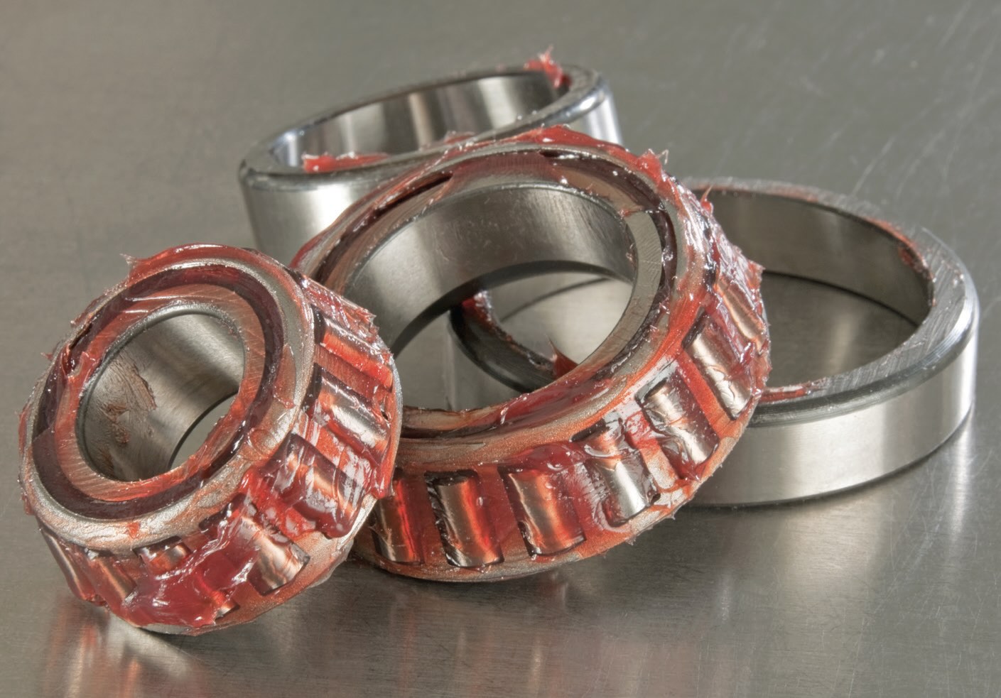 A greased bearing