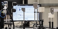 A digital communication experiment setup.